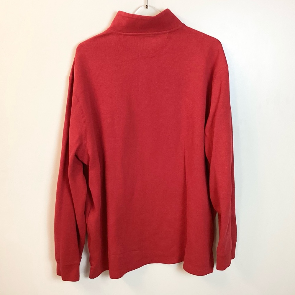 Polo Ralph Lauren Estate Rib 1/4 Zip Pullover - Red - XXL - Picture 4 of 6